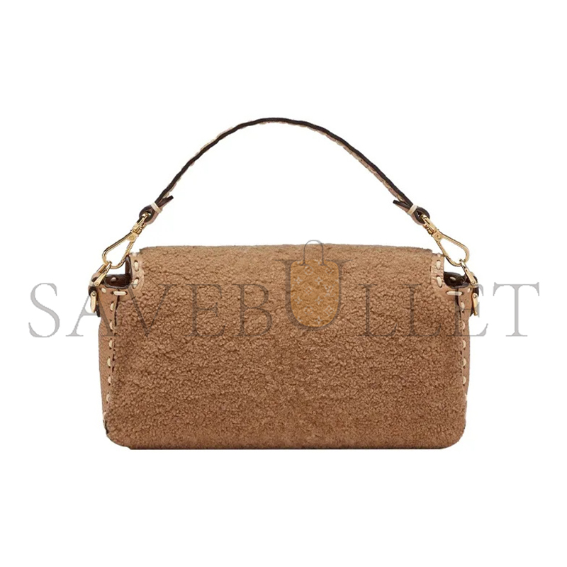 F**di baguette medium shearling shoulder bag 8br600ah96f1f7o (27*15*6cm)